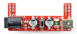 Maitinimo modulis maketavimo plokštei MB102 - 3.3V/5V - Iduino ME057 цена и информация | Электроника с открытым кодом | pigu.lt