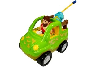 Nuotoliniu būdu valdomas automobilis - Cartoon Dinosaur Car, žalias kaina ir informacija | Žaislai berniukams | pigu.lt