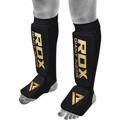 Muay Thai blauzdų apsaugos RDX SI, juodos цена и информация | Боевые искусства | pigu.lt