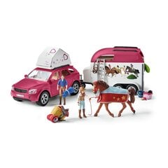 Nuotykis keliaujant automobiliu su priekaba arkliams Schleich Horse Club цена и информация | Игрушки для девочек | pigu.lt