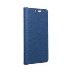 Dėklas telefonui Luna Book Carbon skirtas Samsung Galaxy A13 5G, mėlyna kaina ir informacija | Telefono dėklai | pigu.lt