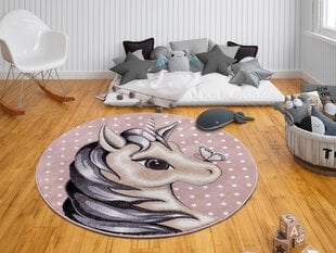 Hanse Home vaikiškas kilimas Cute Unicorn, rožinis, 80 cm kaina ir informacija | Kilimai | pigu.lt