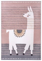 Hanse Home vaikiškas kilimas Alpaca Dolly, pilkai rožinis, 80x150 cm kaina ir informacija | Kilimai | pigu.lt