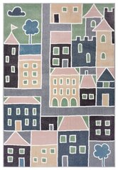 Hanse Home vaikiškas kilimas Lovely City, įvairių spalvų, 80x150 cm kaina ir informacija | Kilimai | pigu.lt