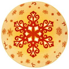 Hanse Home vaikiškas kilimas Christmas Snowflake, geltonas, 80 cm kaina ir informacija | Kilimai | pigu.lt