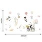Vaikiškas sienų lipdukas Žvėreliai su balionais kaina ir informacija | Interjero lipdukai | pigu.lt