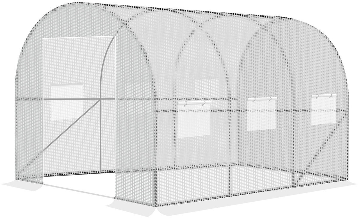 Arkinis šiltnamis Saska Garden, 300 x 200 x 200 cm, baltas цена и информация | Šiltnamiai | pigu.lt