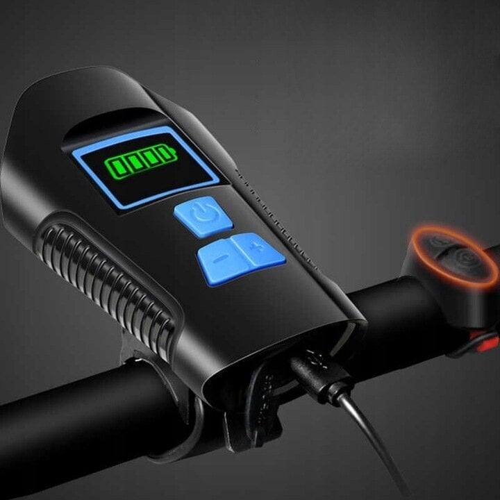Daugiafunkcinis dviračio Led žibintas su 2000 mAh baterija kaina ir informacija | Žibintai ir atšvaitai dviračiams | pigu.lt