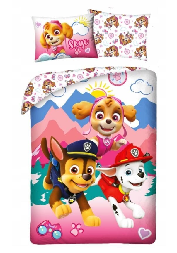 Vaikiškas patalynės komplektas Paw Patrol 140x200, 2 dalių цена и информация | Patalynė kūdikiams, vaikams | pigu.lt