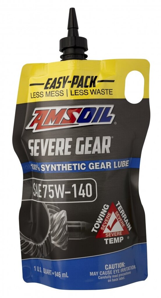 Alyva AMSOIL Severe Gear® SAE 75W-140 Synthetic Gear Lube 0.946ml (SVOPK) цена и информация | Variklinės alyvos | pigu.lt