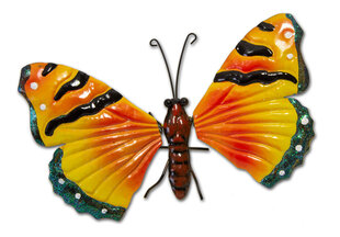Декоративная бабочка Saska Garden, 26 см, желтый цена и информация | Детали интерьера | pigu.lt