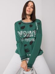 Женская блузка больших размеров, темно-зеленая  цена и информация | Женские блузки, рубашки | pigu.lt