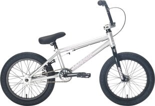 Велосипед Academy Inspire 16" 2021 BMX Freestyle, серебристый/черный цена и информация | Велосипеды | pigu.lt