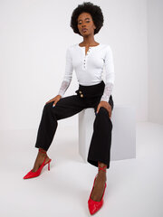 Женские черные брюки из ткани цена и информация | Женские брюки | pigu.lt