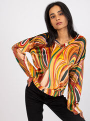 Женская блуза с принтом, темно-желтая  цена и информация | Женские блузки, рубашки | pigu.lt