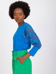 Женская повседневная блуза, темно-синяя цена и информация | Женские блузки, рубашки | pigu.lt