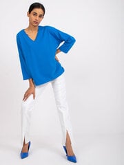 Женская блуза с кружевом, темно-синяя  цена и информация | Женские блузки, рубашки | pigu.lt