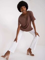 коричневая вискозная блуза aude цена и информация | Женские футболки | pigu.lt