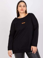 honorine black plus size хлопковая толстовка цена и информация | Женские толстовки | pigu.lt