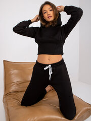 черный спортивный комплект с брюками brunete цена и информация | Женские костюмы | pigu.lt