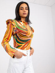 Женская повседневная блуза, темно-желтая  цена и информация | Женские блузки, рубашки | pigu.lt