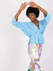 Женская блуза с принтом, ярко-синяя цена и информация | Женские блузки, рубашки | pigu.lt