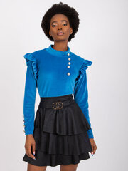 Женская повседневная блуза, темно-синяя  цена и информация | Женские блузки, рубашки | pigu.lt