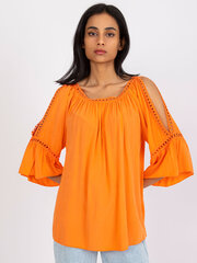 Женская блуза в стиле кэжуал, оранжевая цена и информация | Женские блузки, рубашки | pigu.lt