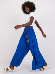 Брюки женские темно-синие из ткани цена и информация | Женские брюки | pigu.lt