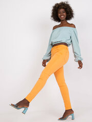 Женские ярко-оранжевые джинсы из денима цена и информация | Брюки | pigu.lt