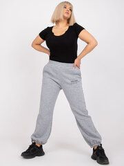 Женские спортивные штаны больших размеров, серые цена и информация | Спортивная одежда для женщин | pigu.lt