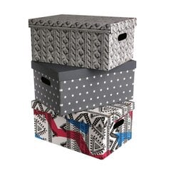 Dekoratyvinė dėžutė su dangčiu 45X30X21CM kaina ir informacija | Daiktadėžės | pigu.lt