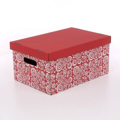 Dekoratyvinė dėžutė su dangčiu 45X30X21CM kaina ir informacija | Daiktadėžės | pigu.lt