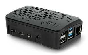 Raspberry Pi 4B dėklas Argon Poly+ Juodas kaina ir informacija | Atviro kodo elektronika | pigu.lt