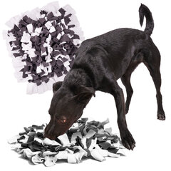 Kačių/ šunų žaislų edukacinis uoslės kilimėlis, pilkai baltas kaina ir informacija | Žaislai šunims | pigu.lt