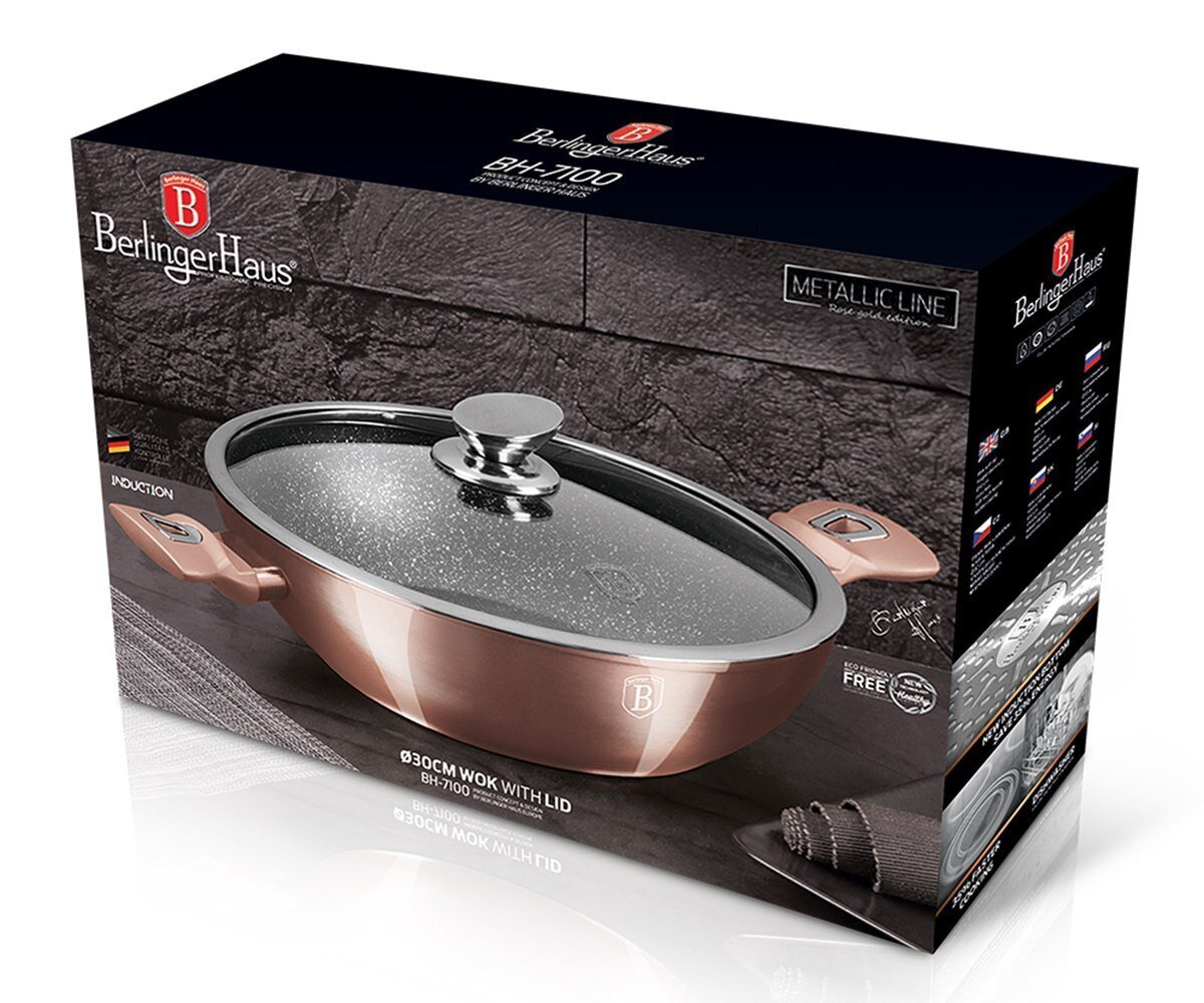 Berlinger Haus Wok keptuvė BH-7100, 30cm kaina ir informacija | Puodai, greitpuodžiai | pigu.lt