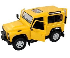 Внедорожник Land Rover Defender 1:14 RTR (на батарейках AA) - желтый цена и информация | Игрушки для мальчиков | pigu.lt