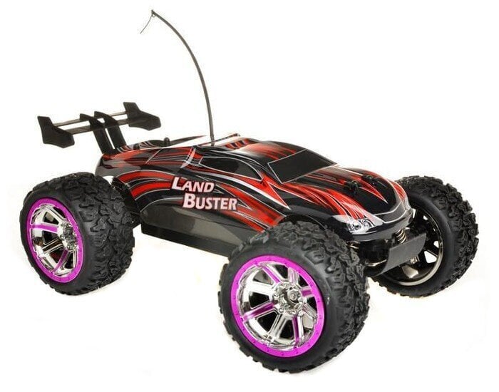 Automobilis 1:12 Land Buster Monster Truck RTR 27 / 40MHz – raudona kaina ir informacija | Žaislai berniukams | pigu.lt