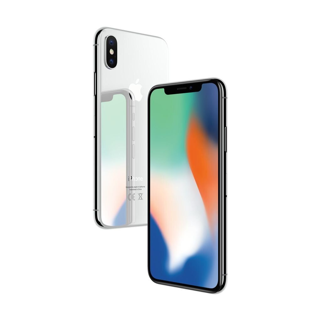 iPhone X 64GB Silver (atnaujintas, būklė A) цена и информация | Mobilieji telefonai | pigu.lt