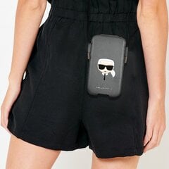 Универсальная сумка для мобильного телефона Karl Lagerfeld 6,7" Pouch Black цена и информация | Чехлы для телефонов | pigu.lt