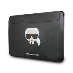 Karl Lagerfeld Head Embossed Computer Sleeve 13/14" Black цена и информация | Рюкзаки, сумки, чехлы для компьютеров | pigu.lt