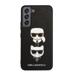 Karl Lagerfeld Saffiano K&C Heads чехол для Samsung Galaxy S22 черный цена и информация | Чехлы для телефонов | pigu.lt