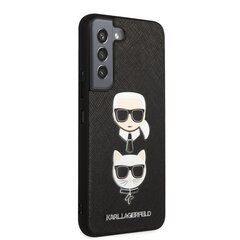 Karl Lagerfeld Saffiano K&C Heads чехол для Samsung Galaxy S22 черный цена и информация | Чехлы для телефонов | pigu.lt