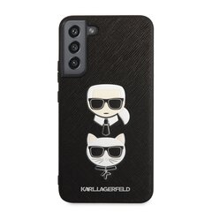 Karl Lagerfeld Saffiano dėklas, skirtas Samsung Galaxy S22+, juodas kaina ir informacija | Telefono dėklai | pigu.lt