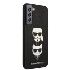 Karl Lagerfeld Saffiano dėklas, skirtas Samsung Galaxy S22+, juodas kaina ir informacija | Telefono dėklai | pigu.lt