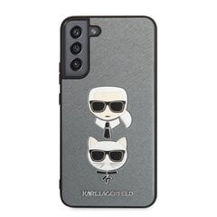 Karl Lagerfeld Saffiano K&C Heads чехол для Samsung Galaxy S22+ Silver цена и информация | Чехлы для телефонов | pigu.lt