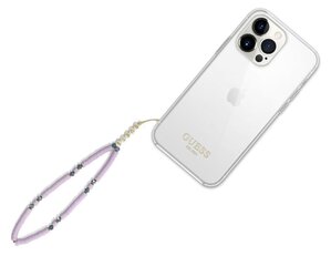 Guess Phone Strap Heishi Beads Lilac цена и информация | Держатели для телефонов | pigu.lt