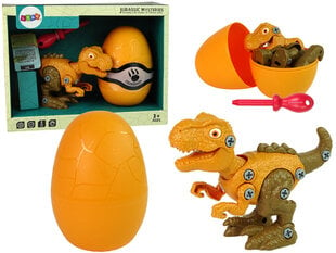 Konstruktorius - dinozauras su kiaušiniu, oranžinis kaina ir informacija | Konstruktoriai ir kaladėlės | pigu.lt