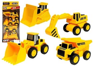 Набор строительных машин, 4шт. цена и информация | Игрушки для мальчиков | pigu.lt