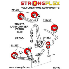 Silentblock Strongflex STF216125A цена и информация | Автопринадлежности | pigu.lt